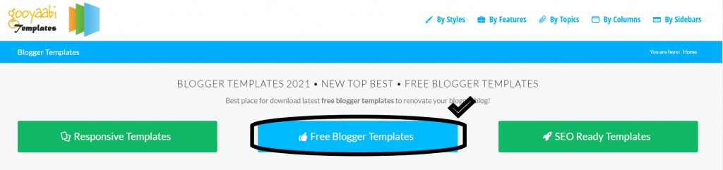 free blogger template
