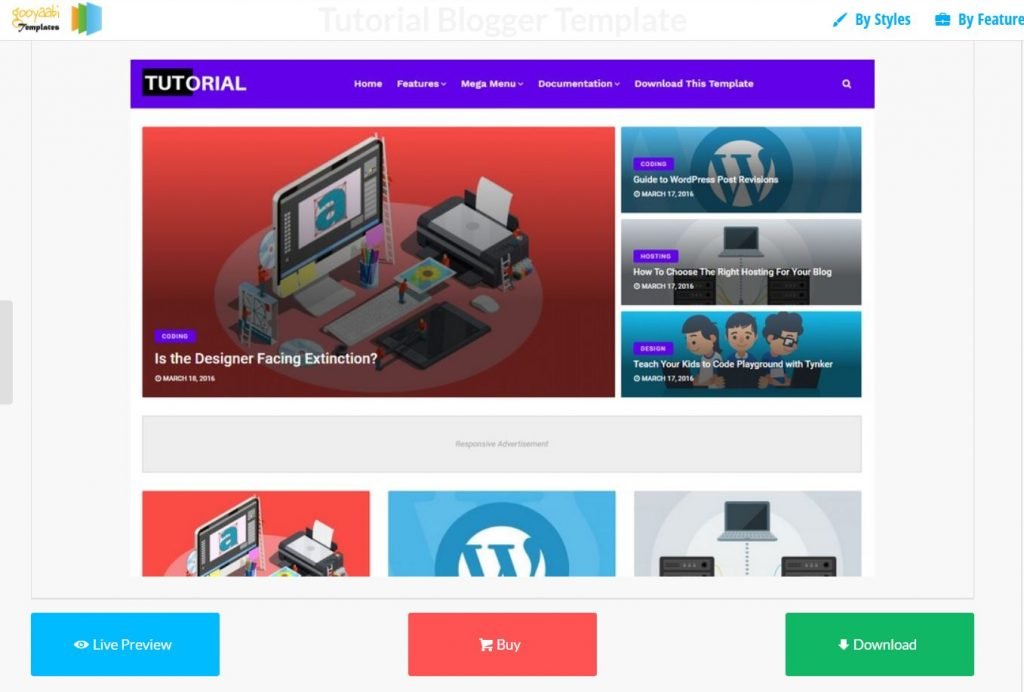 free template for blogger