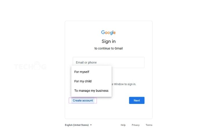 create gmail account
