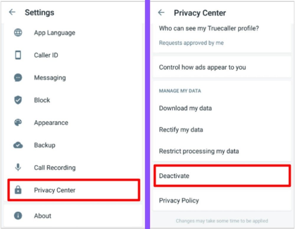 truecaller se naam number kaise hataye